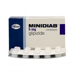 Минидиаб (Глипизид, аналог Мовоглекена) 5мг №30 в Туле и области фото